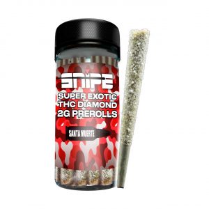 Snipe THCP Diamond Coated Prerolls 2G – Santa Muerte Sativa | 10PK Display Jar