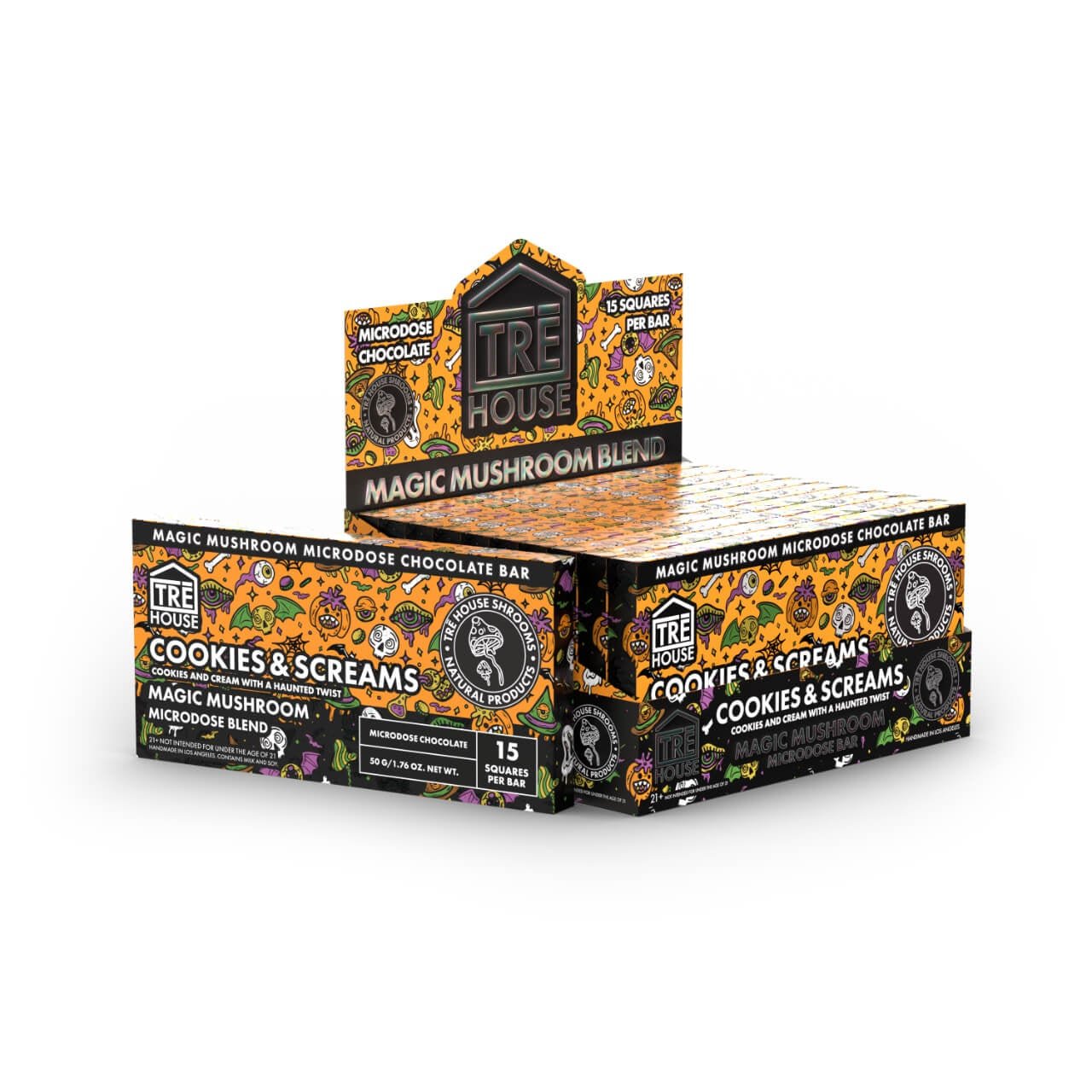 TRĒ House Magic Mushroom Blend Chocolate Bar 50G – Cookies & Screams