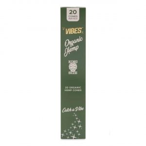 Vibes King Size Cones 1PK-20CT Box – Organic Hemp