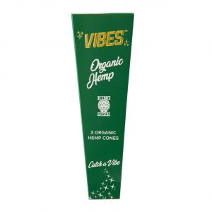 VIBES King Size Cones – Organic Green | 1PK-3CT