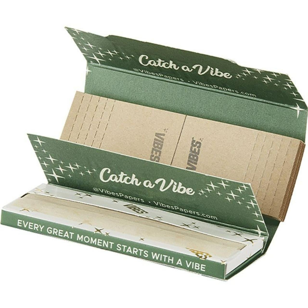 Vibes Papers 1-1/4 Filter Tips 1PK-50CT Booklet – Organic Hemp Green