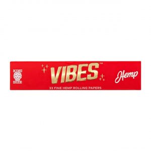 VIBES PAPERS 1PK-33CT – KING SIZE HEMP RED