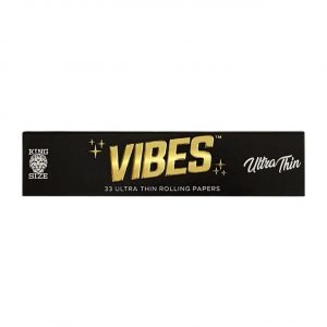 Vibes Rolling Papers 1PK-33CT Booklet – King Size Ultra Thin Black