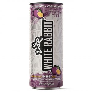 White Rabbit Energy Kratom Seltzer – Passion Fruit