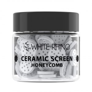 White Rhino Ceramic Screen Honeycomb - 100CT Jar