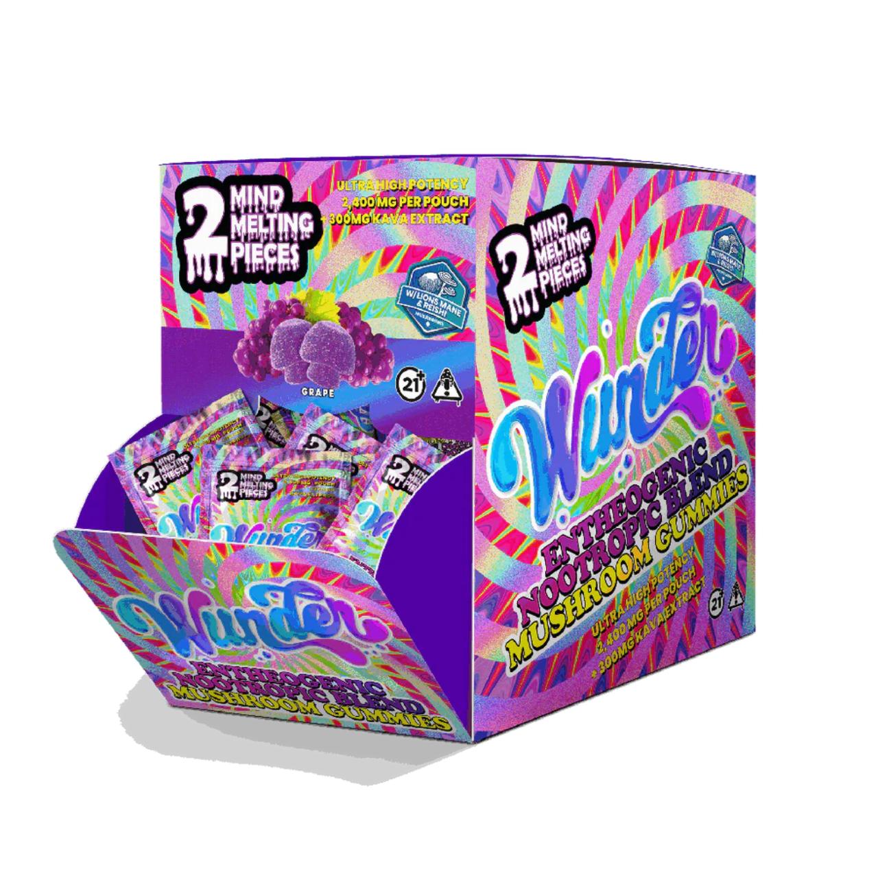 Wunder Ultra High Potency Entheogenic Mushroom Gummies 30CT – Grape