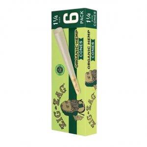 Zig Zag 1-1/4 Cones – Organic Hemp | 1PK-6CT