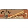 Zig Zag Cones King Size 1PK-3CT pouch – Unbleached
