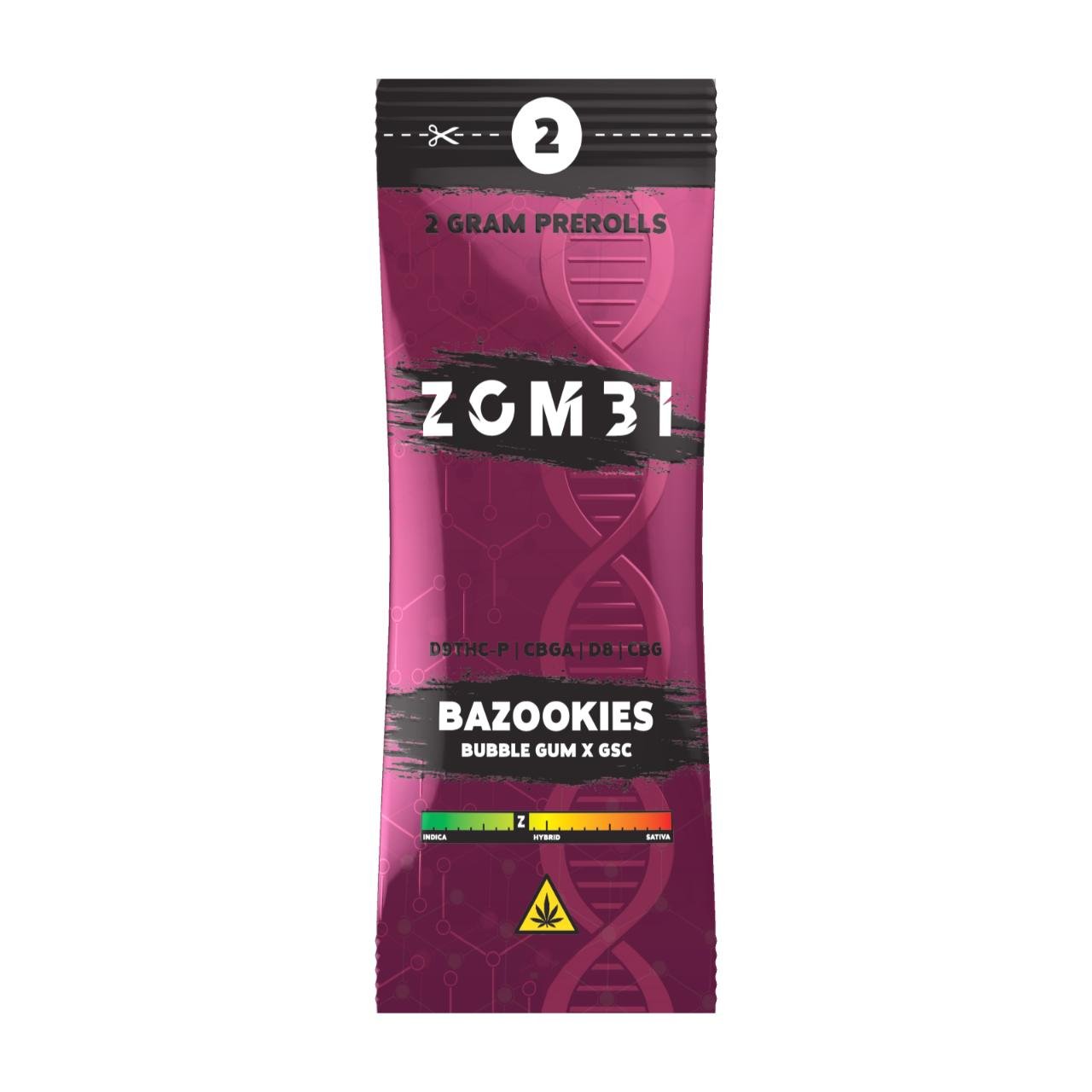 Zombi Multi-Blend Prerolls 4G – Bazookies | 2CT Pack