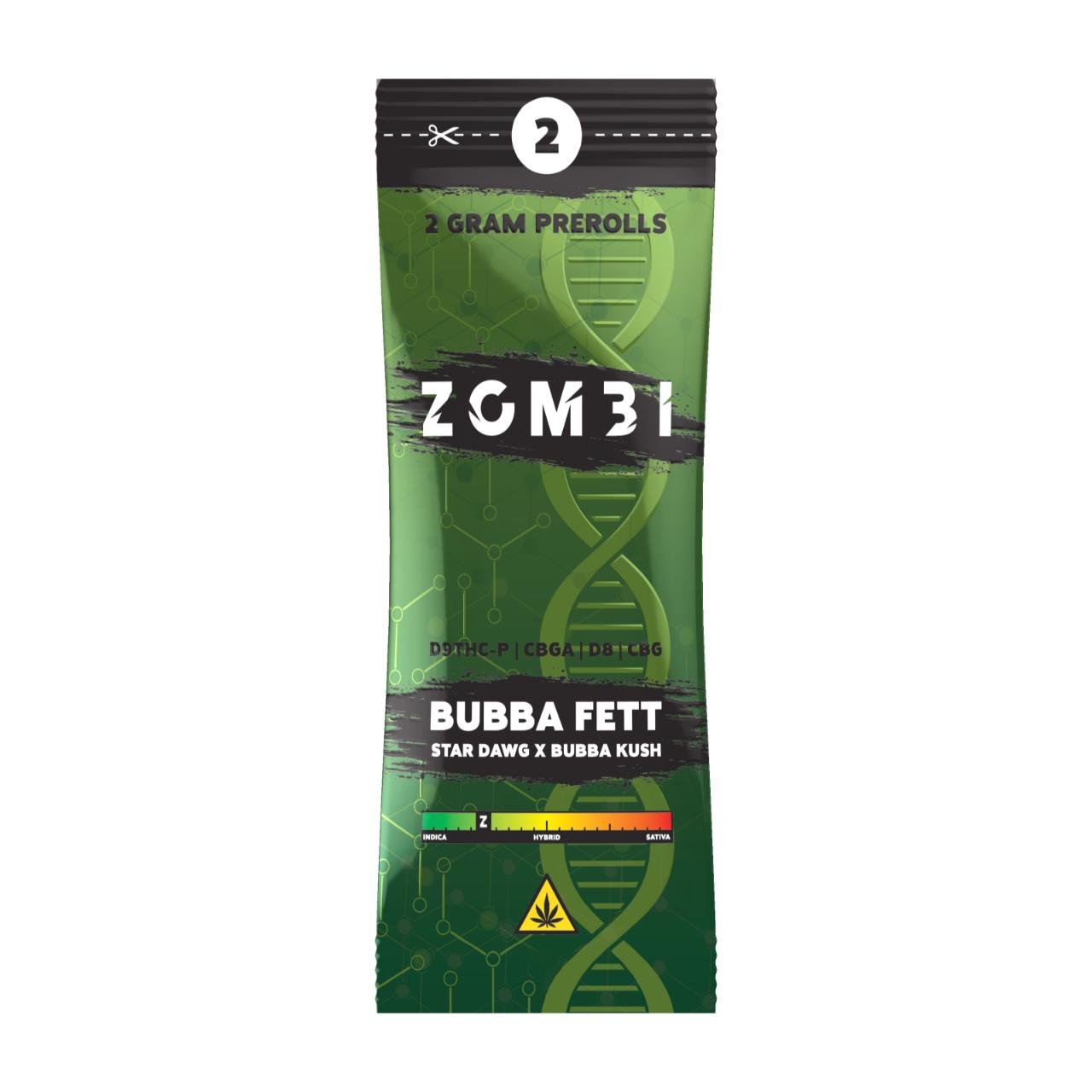 Zombi Multi-Blend Prerolls 4G – Bubba Fett | 2CT Pack