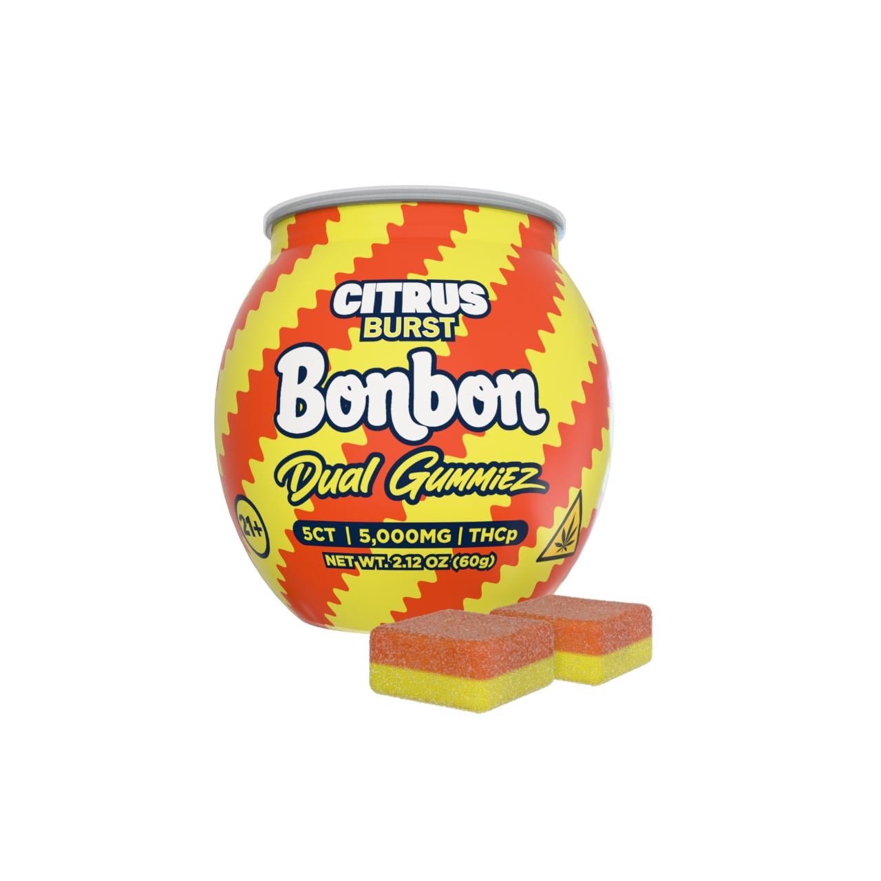 Bonbon THCP Dual Gummies 5000MG -5CT - Blue Splash - Image 2