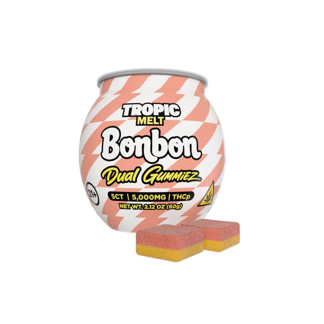 Bonbon THCP Dual Gummies 5000MG -5CT - Blue Splash - Image 4
