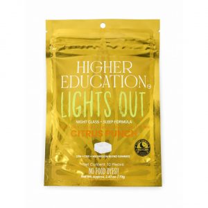 Higher Education Lights Out CBD/CBN/Melatonin/Mushroom Blend Gummies - Citrus Punch