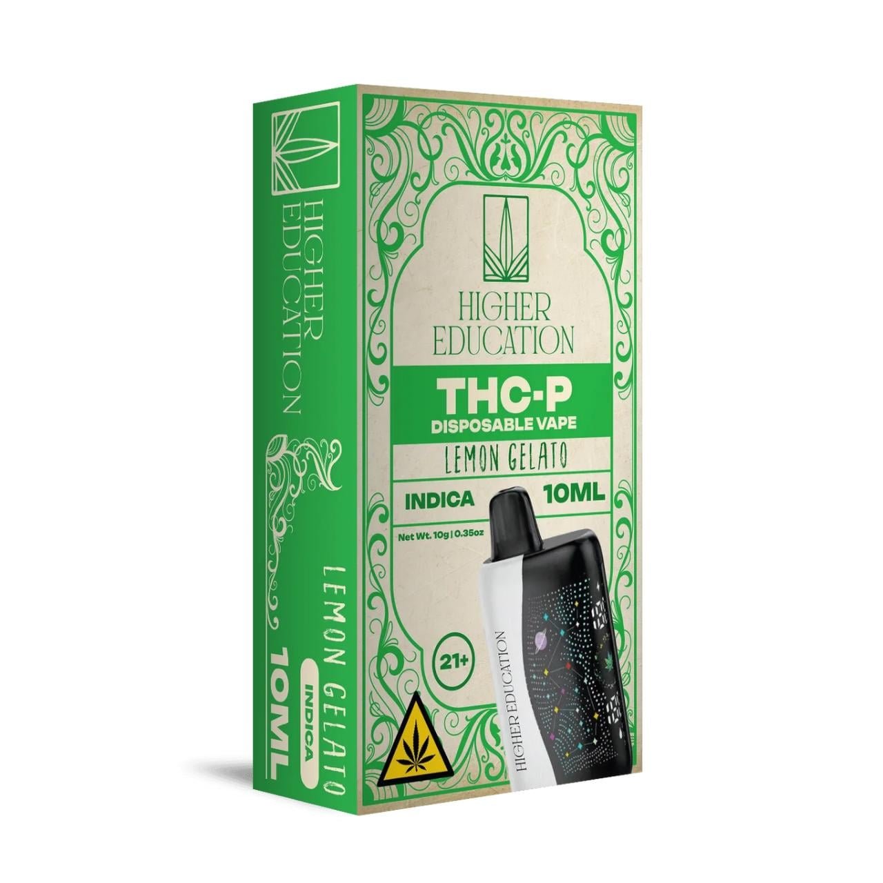 Higher Education THCP Blend Disposable 10G - Lemon Gelato - Indica