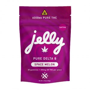 Jelly D8/THC Space Series Gummies 6000MG - Space Melon - Sativa