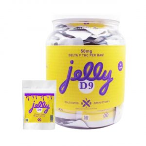Jelly D9/THC Gummies Jar 1500MG -30CT Mixed Fruit/Hybrid