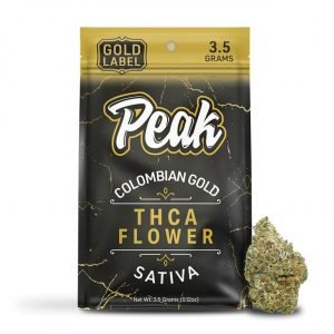 Peak Gold Label THCA Flower 3.5G - Colombian Gold - Sativa