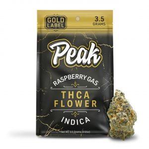 Peak Gold Label THCA Flower 3.5G - Raspberry Gas - Indica