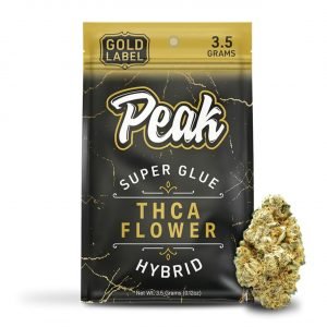 Peak Gold Label THCA Flower 3.5G - Super Glue - Hybrid