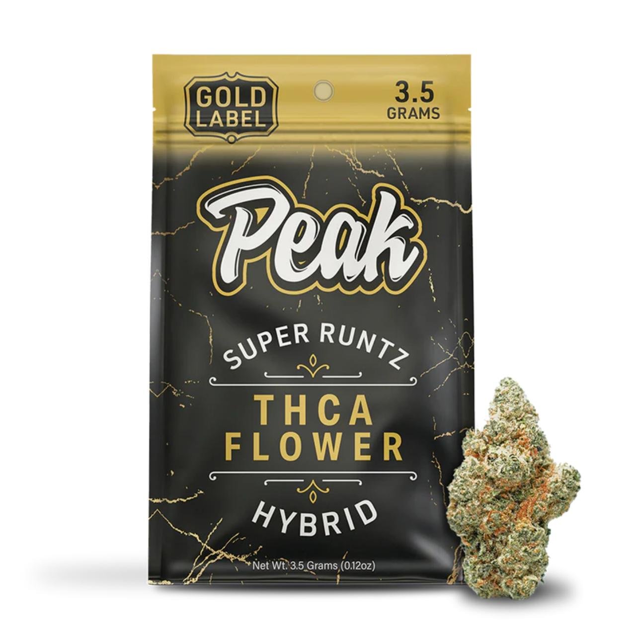 Peak Gold Label THCA Flower 3.5G - Super Runtz - Hybrid