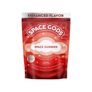 Space Gods D9/CBD Space Gummies 300MG - Strawberry Mango