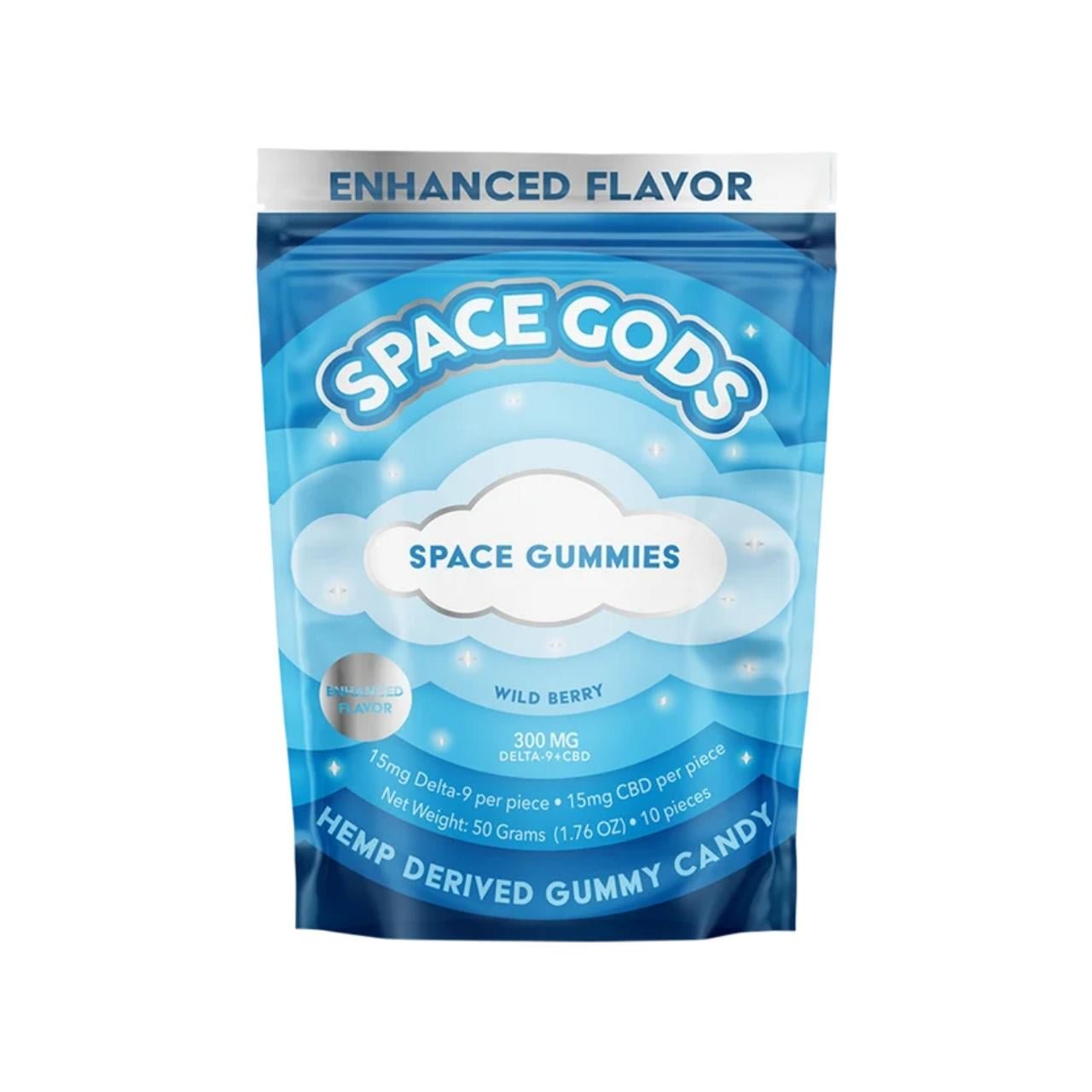 Space Gods D9/CBD Space Gummies 300MG - Grape Galaxy - Image 2